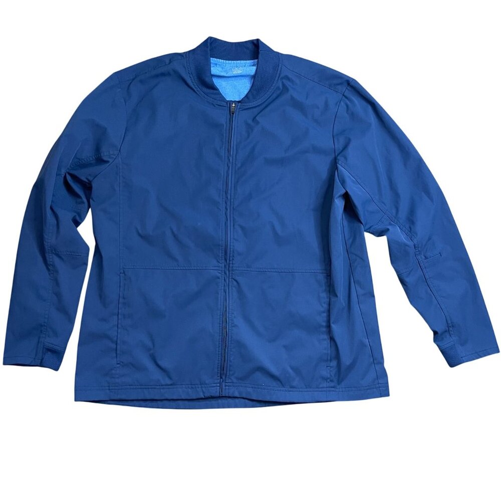 Medelita Element Scrub Jacket Womens Size XL Blue‎ Full Zip Nurse Medical Dental
